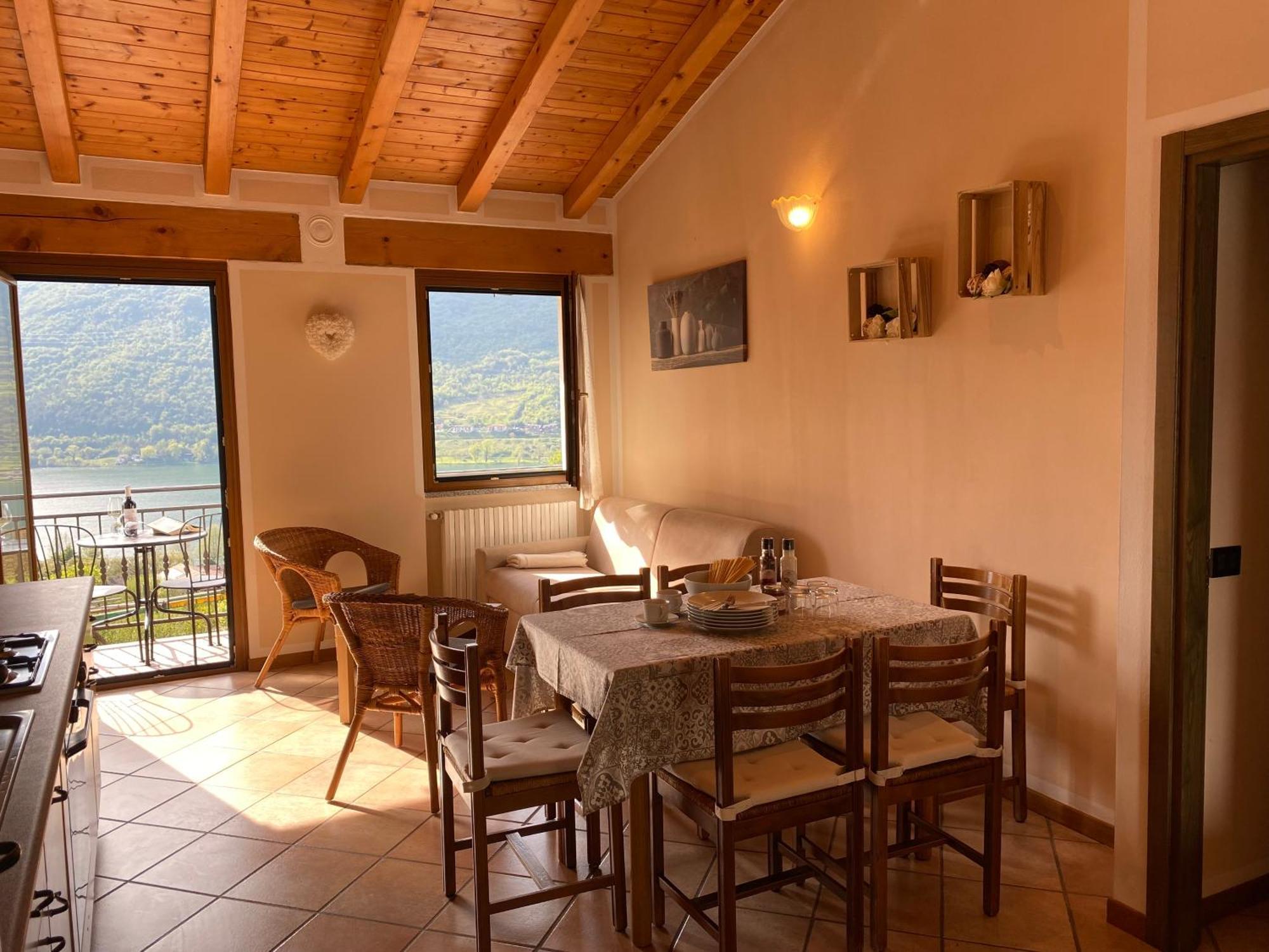 Casa Carla, Bis 4 Personen, Garten, Balkon Mit Blick Auf Den See Und Die Berge Crone Zewnętrze zdjęcie